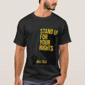 T-shirt Typographic Défendre Vos Droits (Devant)