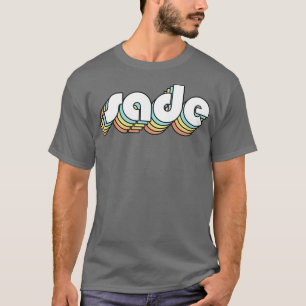 T-shirt Typographie Arc-en-ciel Sade Retro Style défraîchi