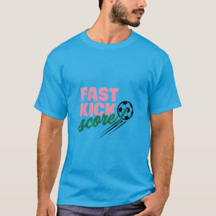T-shirt Typographie artistique Football Score Rapide