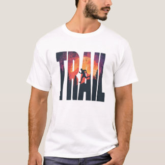 T-shirt Typographie artistique pour coureur de trail d'ave