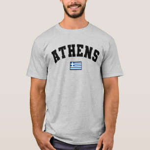 T-shirt Typographie athlétique d'Athènes en détresse avec 