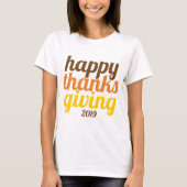 T-shirt Typographie audacieuse Friendsgiving couleur autom (Devant)