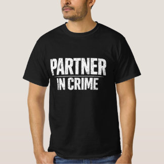 T-shirt Typographie audacieuse pour un couple de complices