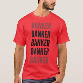 T-shirt Typographie bancaire