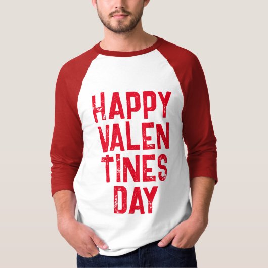 T-Shirt TYPOGRAPHIE BLANCHE ST VALENTIN TENDANCE E (Devant)