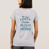 T-shirt Typographie Bleue du Joueur Bunco (Dos)