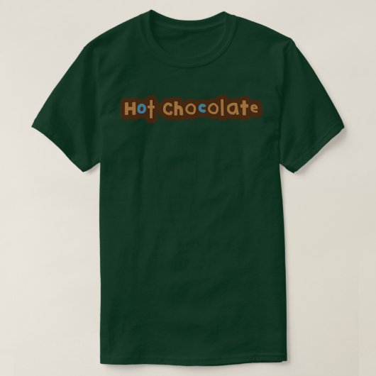 T-shirt Typographie Chocolat chaud (Design devant)