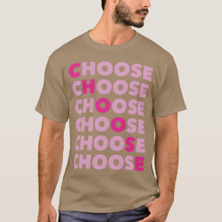 T-shirt Typographie choisie Rose Rétro Années 80 90 Vintag