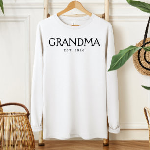 T-shirt Typographie Classique Grand-mère Année de Fondatio
