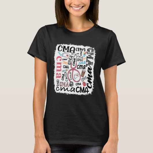 T-shirt Typographie Cma (Devant)