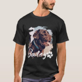 T-shirt Typographie Cool simple et moderne Nom et photo (Devant)