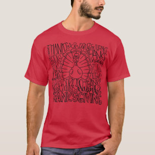 T-shirt Typographie Costume Gobble Turquie Thanksgiving T
