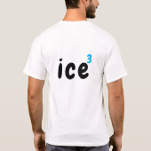 T-shirt Typographie créative du cube de glace (Dos)