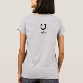 T-shirt Typographie cursive de maman équestre (Dos)
