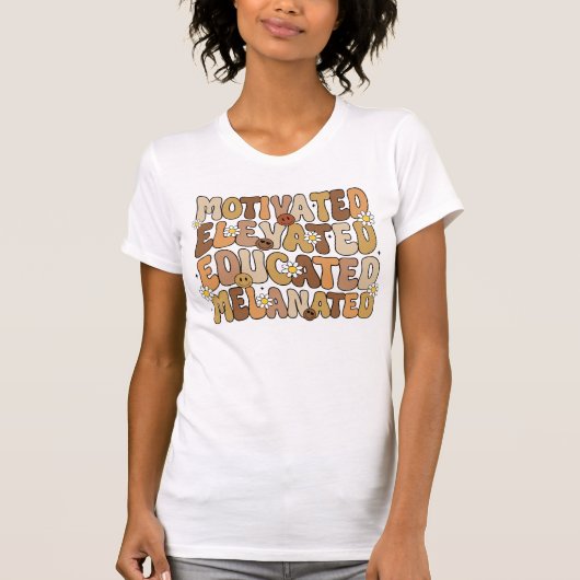 T-shirt Typographie d'affirmation stimulante (Devant)