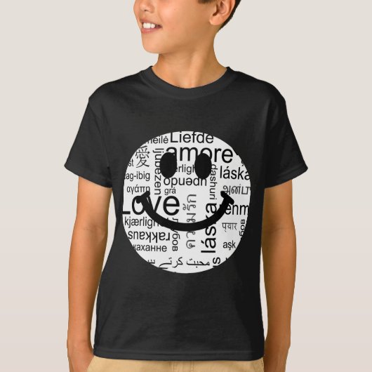 T-shirt Typographie d'amour (Devant)