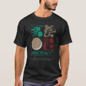 T-shirt Typographie d'art abstrait moderne (Devant)