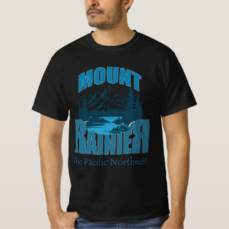 T-shirt Typographie d'aventure Mont Rainier | Conception d