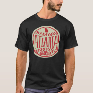 T-shirt Typographie de baseball illustrée par Atlanta Geor