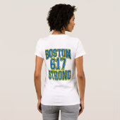 T-shirt Typographie de Boston STRONG 617 (Dos entier)