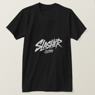 T-shirt Typographie de brosse Edgey Slasher Customs