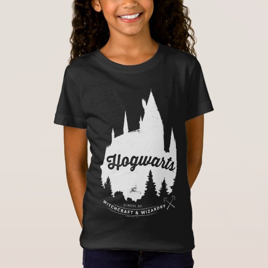 T-Shirt Typographie de château de Harry Potter | HOGWARTS™ (Devant)