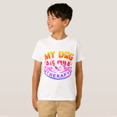 T-shirt Typographie de citation de chien (Devant entier)