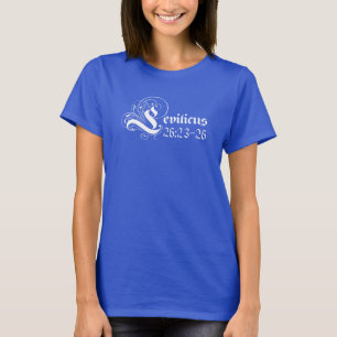 T-shirt Typographie de citation de la Bible noir blanc