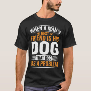 T-shirt Typographie de citation de meilleur ami de chien d