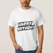 T-shirt Typographie de citations d'anniversaire (Devant)