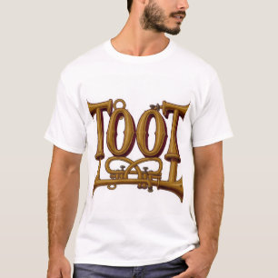 T-shirt Typographie de cor d'harmonie TOOT en laiton