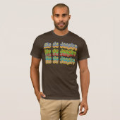 T-shirt Typographie de couleur "Rio" (Devant entier)