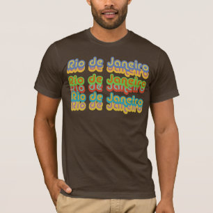 T-shirt Typographie de couleur "Rio"