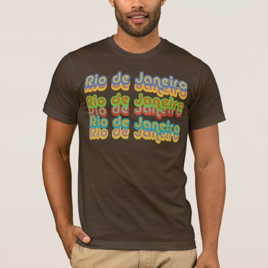 T-shirt Typographie de couleur "Rio" (Devant)