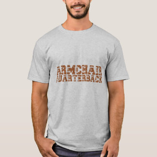 T-shirt Typographie de football du quart arrière du fauteu