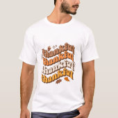 T-shirt Typographie de gratitude (Devant)