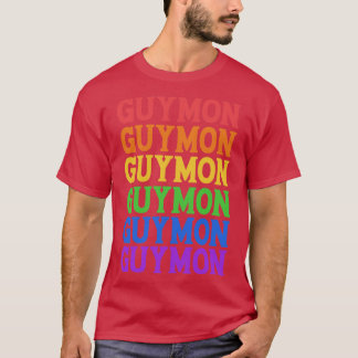 T-SHIRT TYPOGRAPHIE DE GUYMON RAINBOW