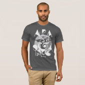 T-SHIRT TYPOGRAPHIE DE JÉSUS ALPHA ET OMÉGA (Devant entier)