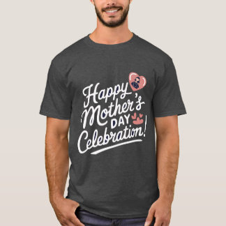 T-shirt typographie de la "fête des mères"