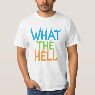 T-shirt Typographie de la flamme de l'enfer