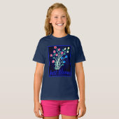 T-shirt Typographie de la fleur (Devant entier)