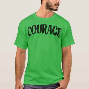 T-shirt Typographie de la motivation du courage