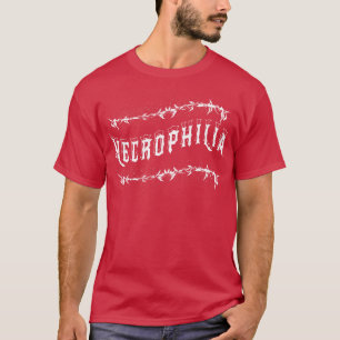 T-shirt Typographie de la nécrophilie