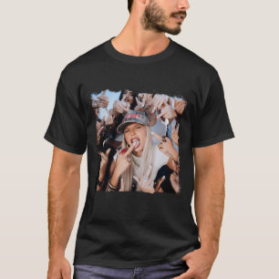 T-shirt typographie de la pochette de l'album de musique d