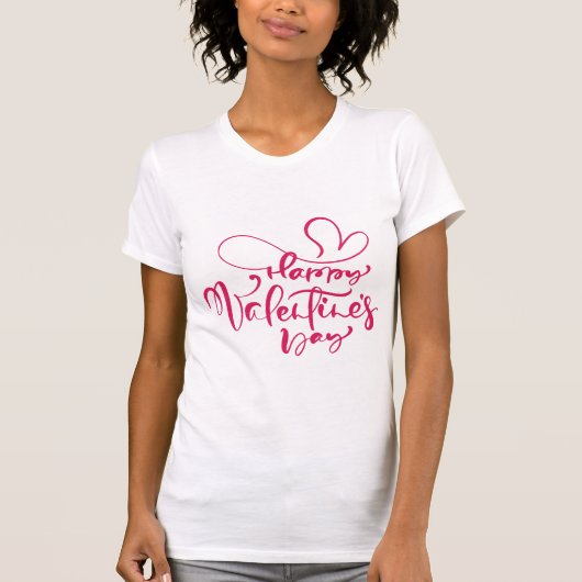 T-shirt Typographie de la Saint-Valentin (Devant)