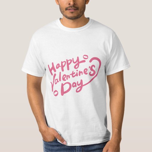 T-shirt Typographie de la Saint-Valentin (Devant)