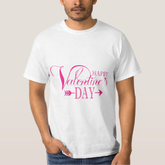 T-shirt Typographie de la Saint-Valentin