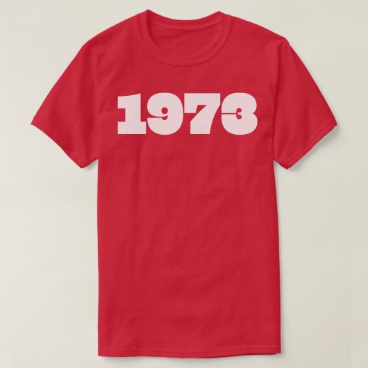 T-shirt Typographie de l'année rétro 1973 (Design devant)