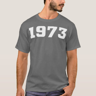 T-shirt Typographie de l'année Vintage 1973