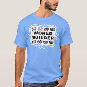 T-shirt Typographie de l'écriture World Builder
